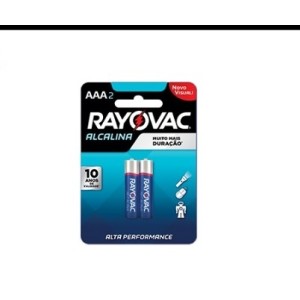 PILHA ALCALINA AAA RAYOVAC C/2