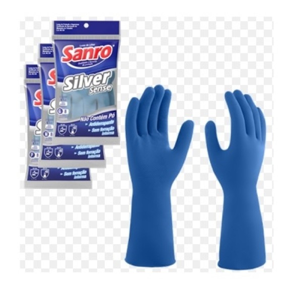 Luva sanro silver sense m azul